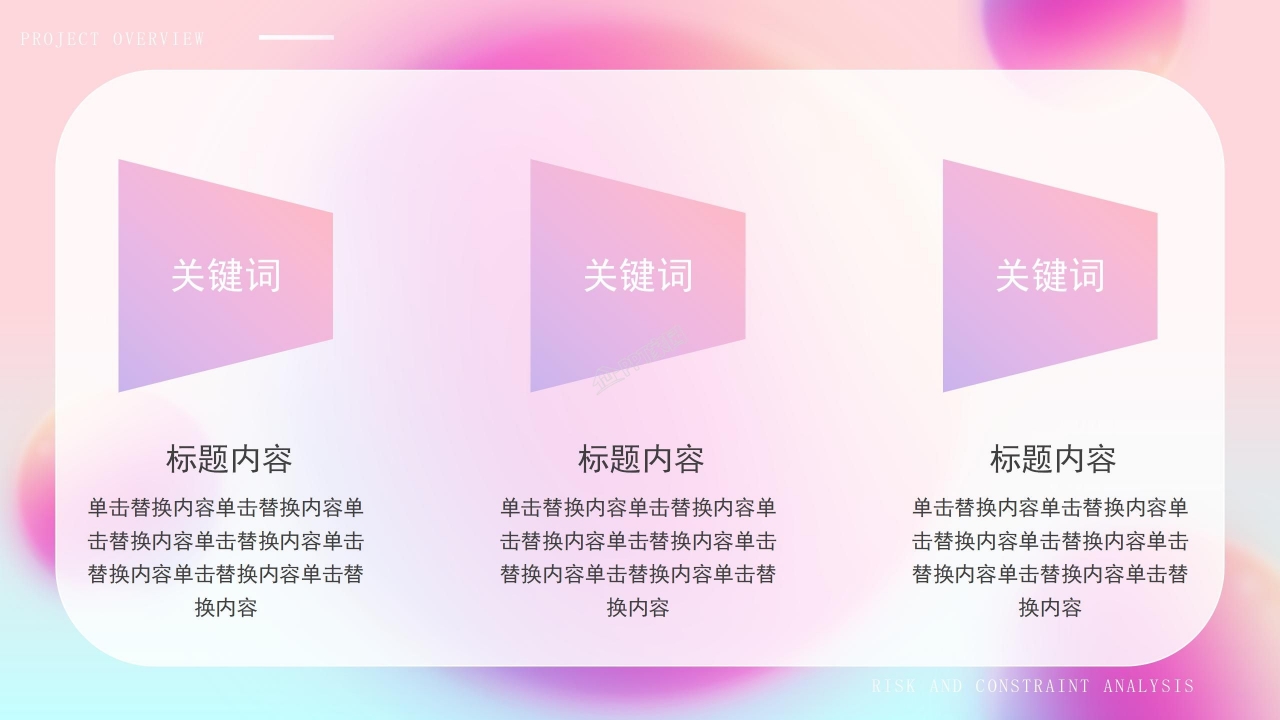 大学生创业项目策划项目介绍战略规划ppt模板