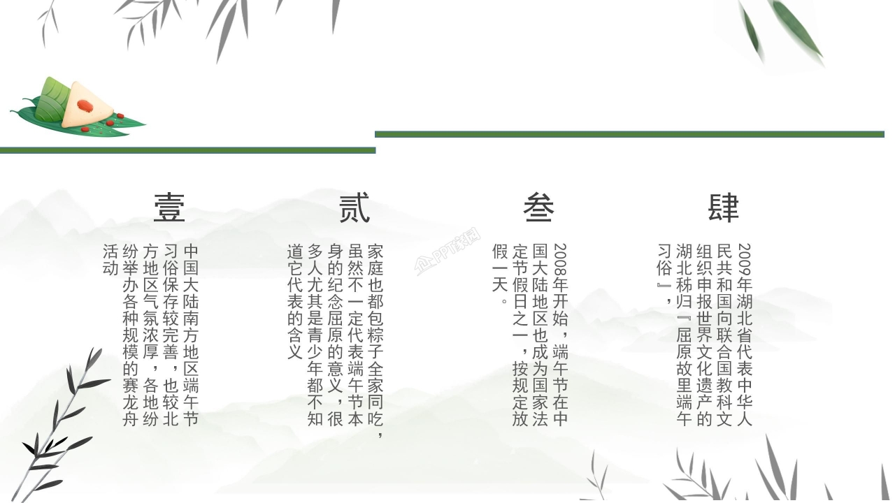 端午节活动策划PPT模板