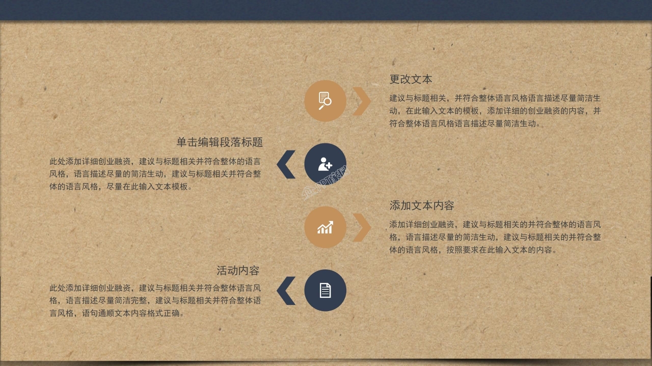 简约风运营部工作规划项目融资市场分析ppt模板