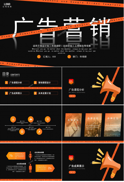 经典广告营销案例分析ppt模板