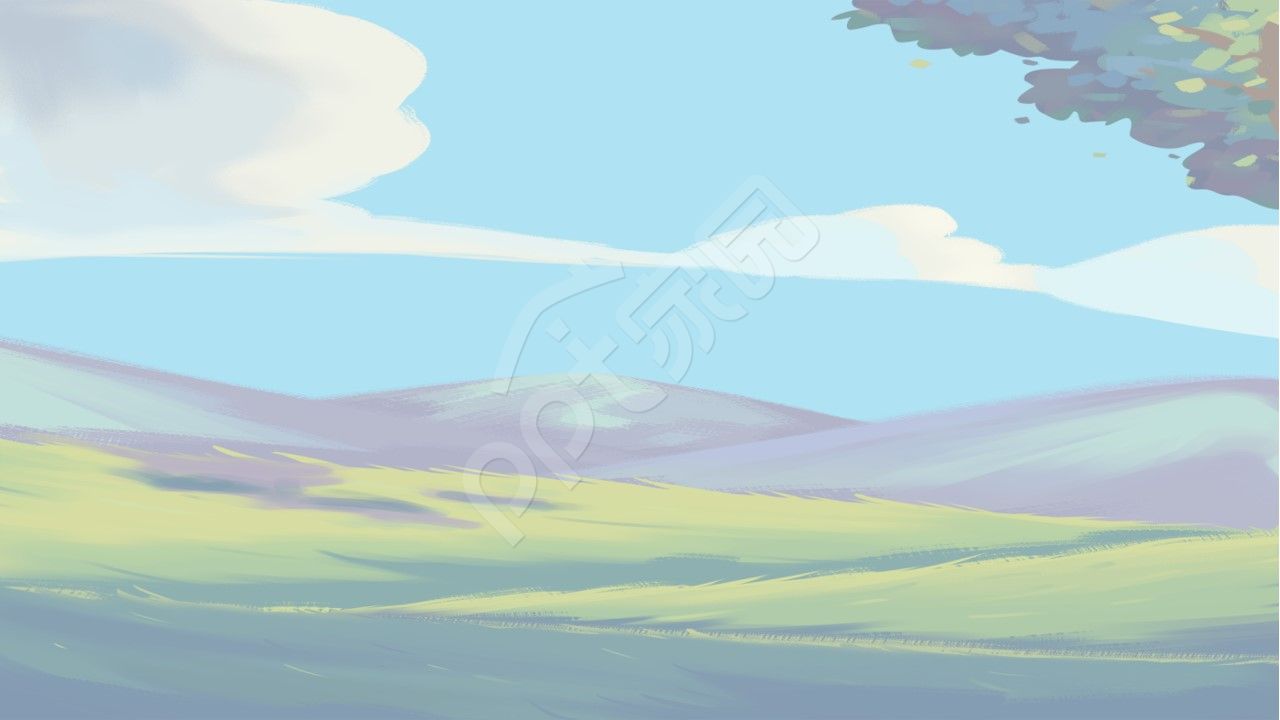 手绘感恩父亲节父子亲情欢乐ppt背景图片