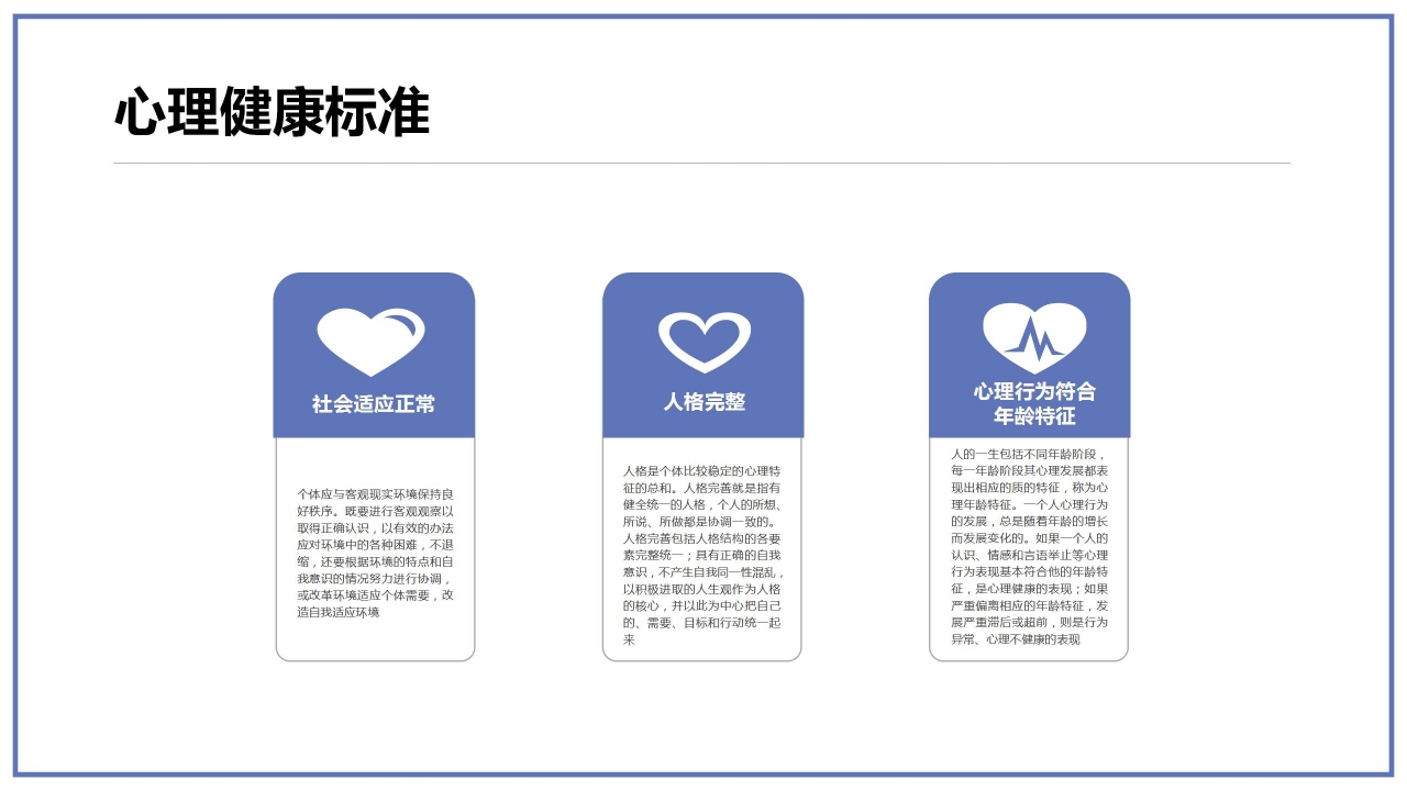 简约简洁小学生心理健康讲座主题班会课件内容展示PPT模板