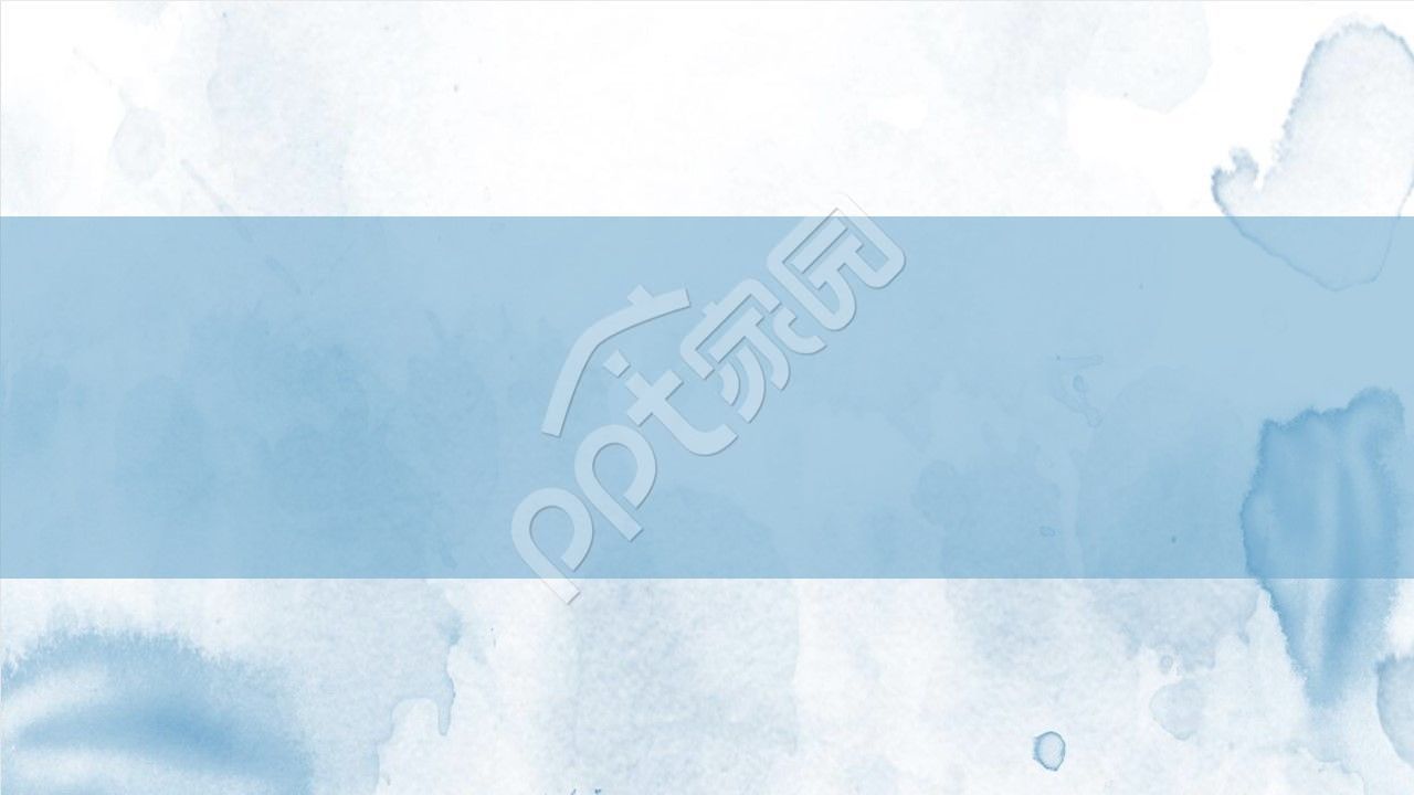 水彩蓝色毕业答辩课题研究立项汇报ppt背景图片