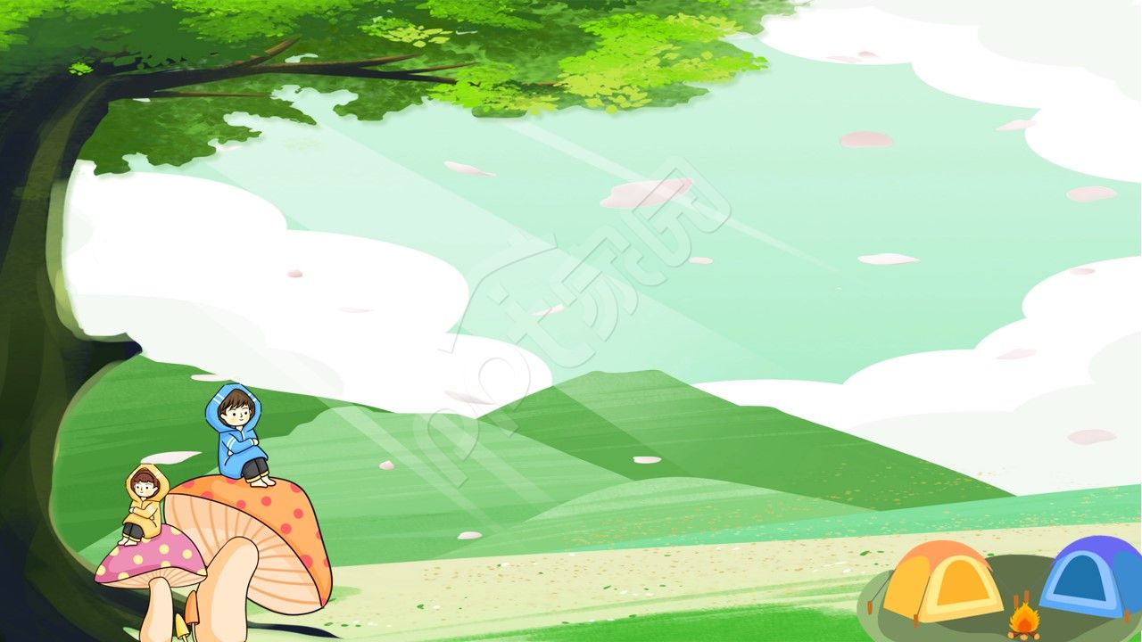 彩色手绘儿童教育教学培训主题班会活动策划PPT背景图片