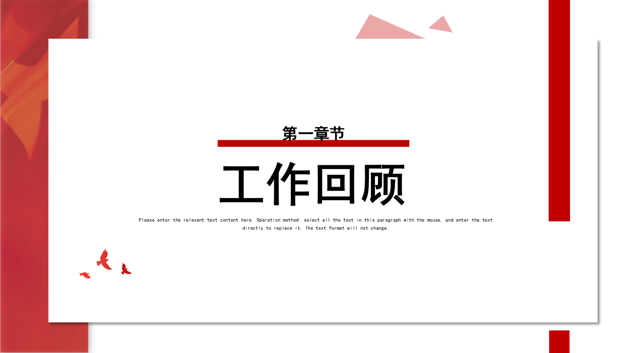 现代简约精美大气党政党建风格工作汇报ppt模板