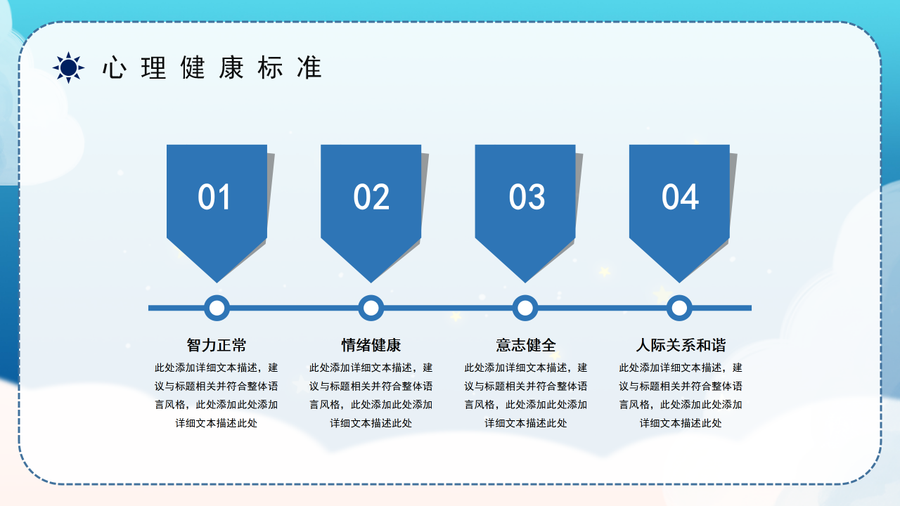 心理健康问答班会ppt模板