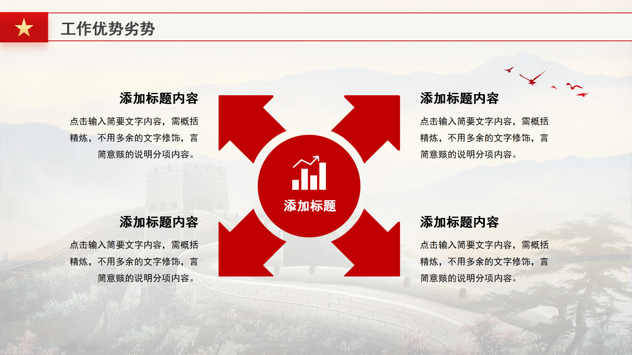 社区党建党支部党组工作总结汇报ppt模板