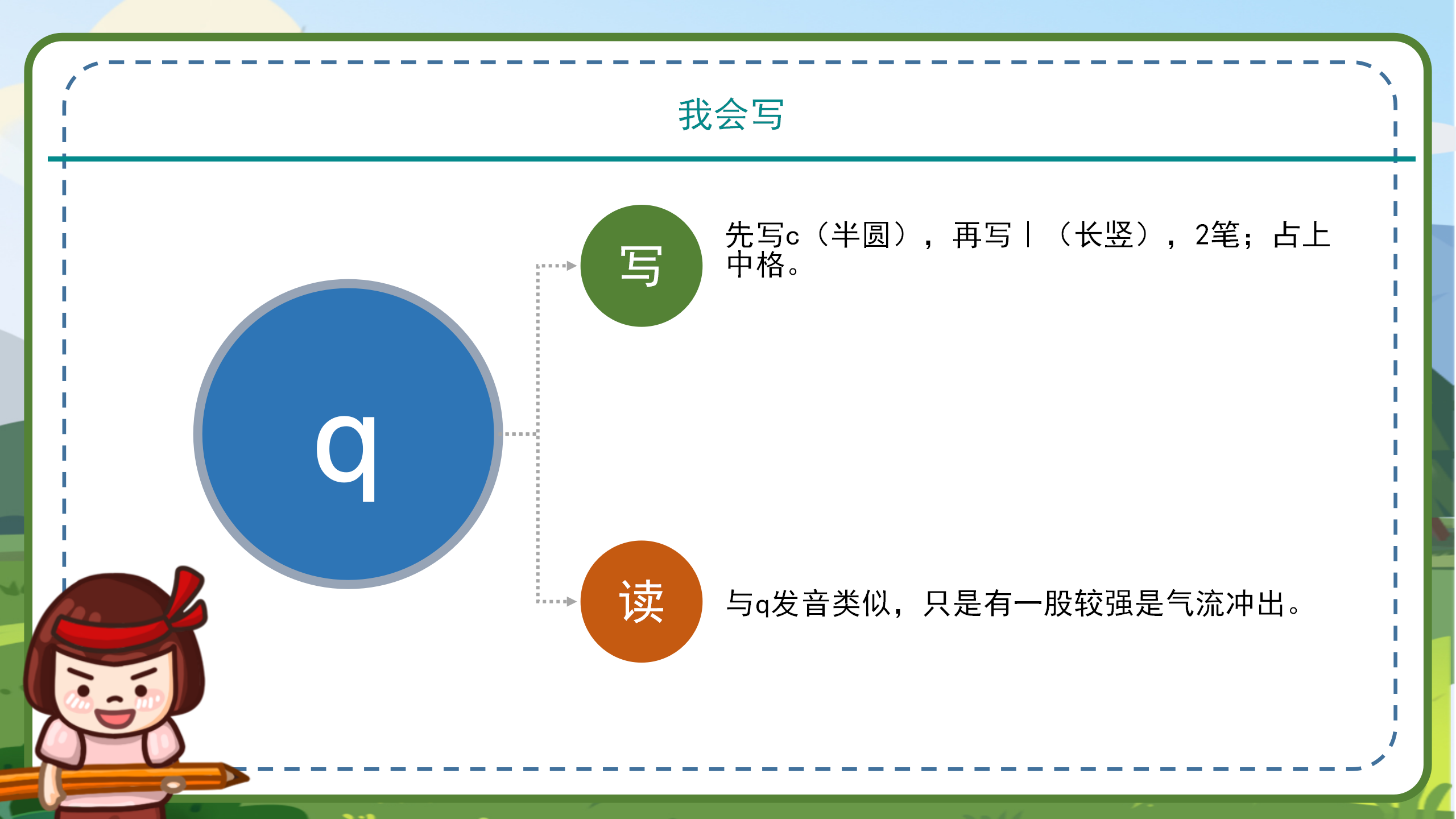 小学语文拼音《jqx》ppt课件模板PPT课件下载