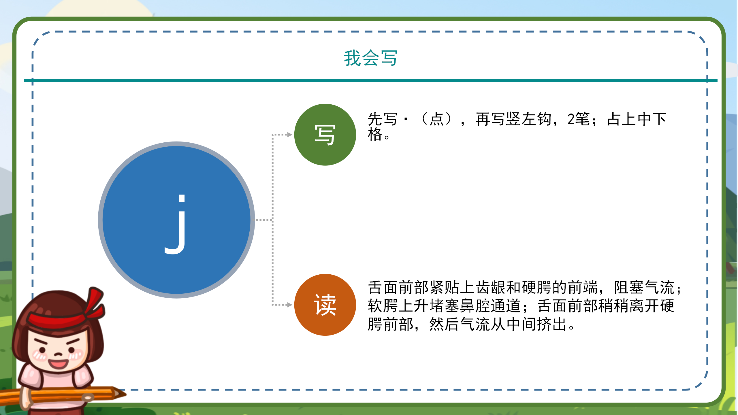 小学语文拼音《jqx》ppt课件模板PPT课件下载