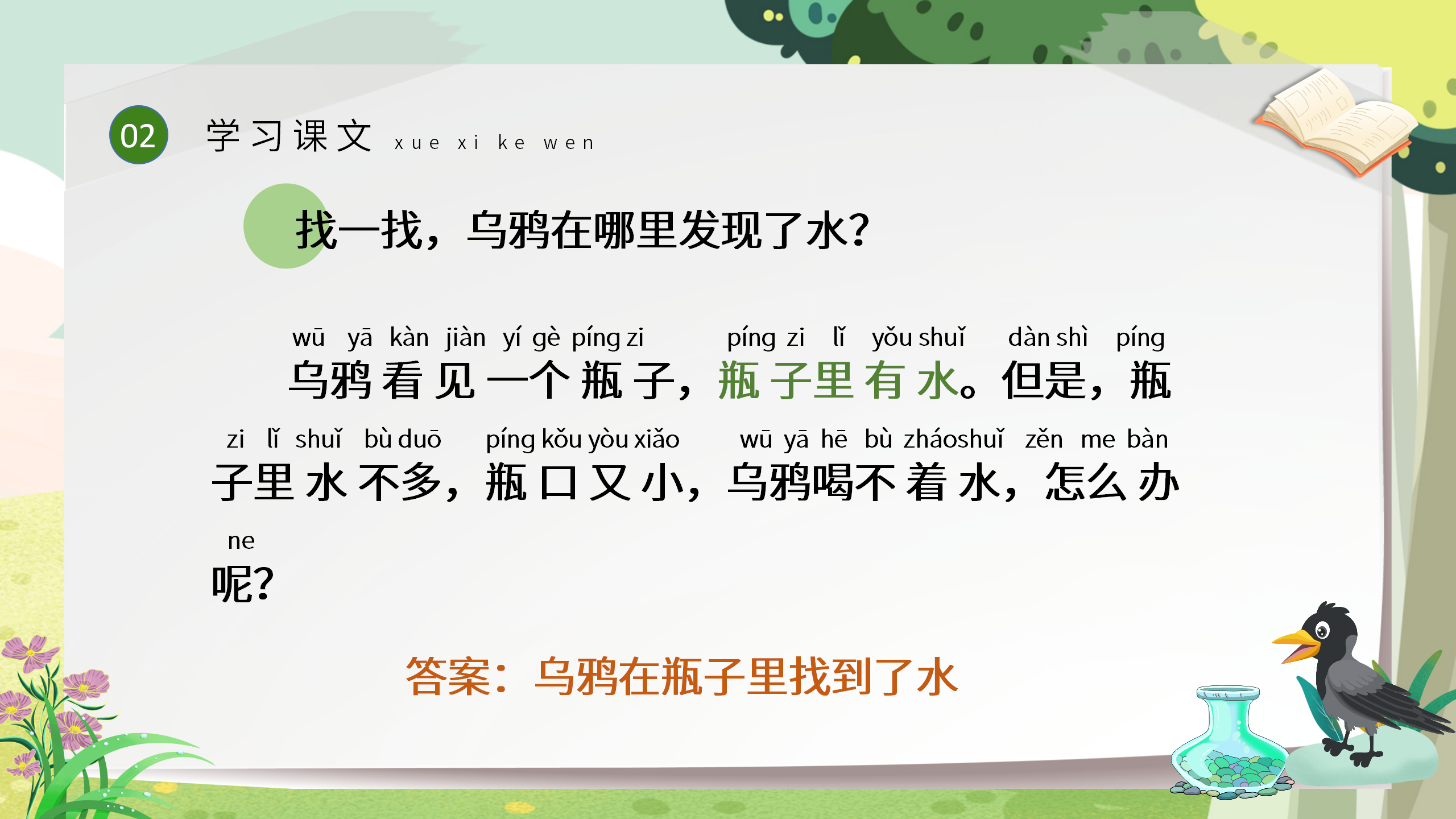 一年级语文《乌鸦喝水》ppt课件PPT课件下载