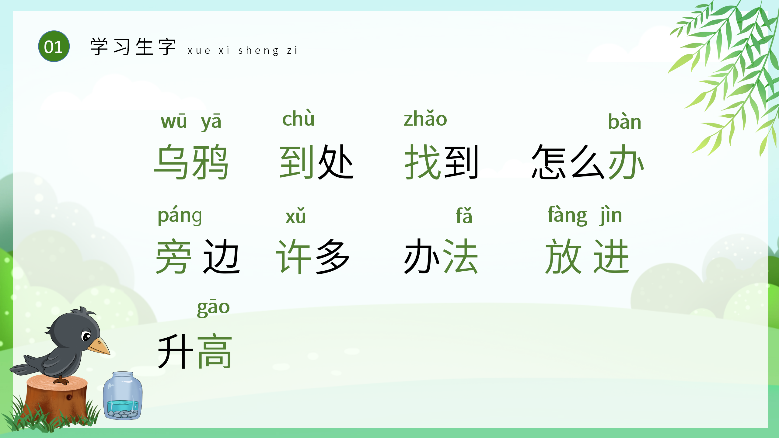 语文《乌鸦喝水》ppt课件2PPT课件下载