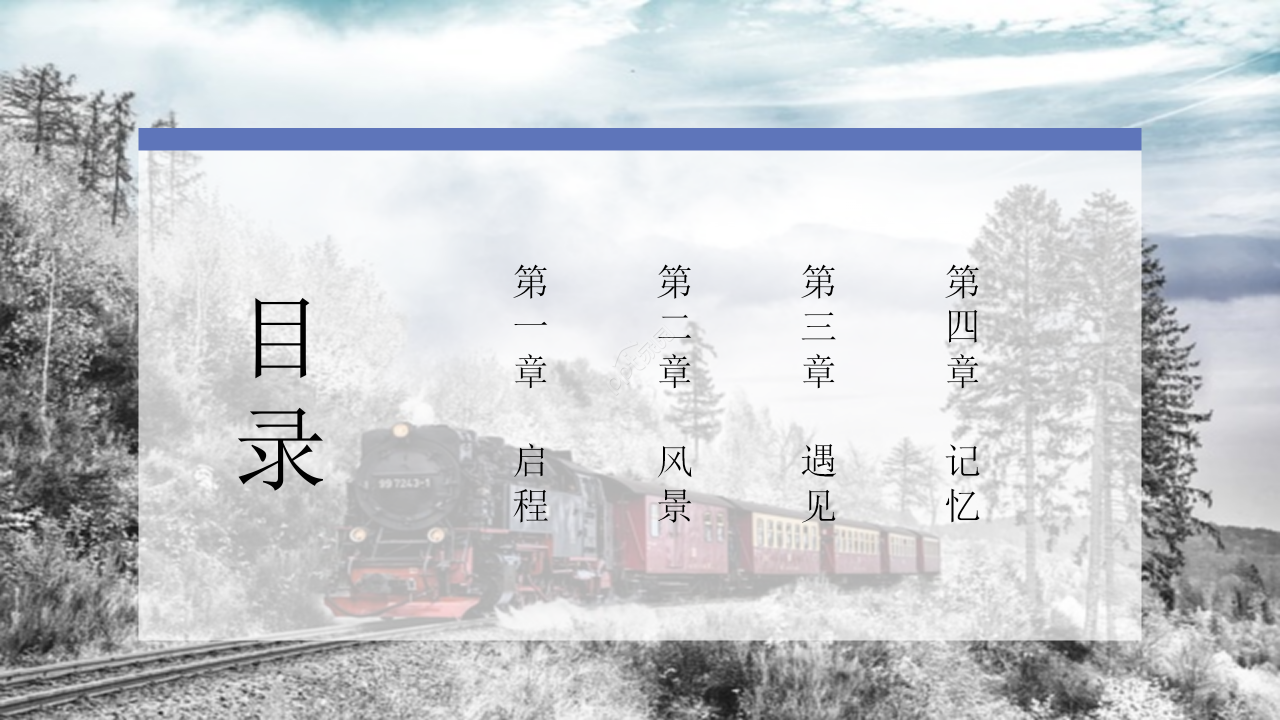 旅游纪念相册PPT模板