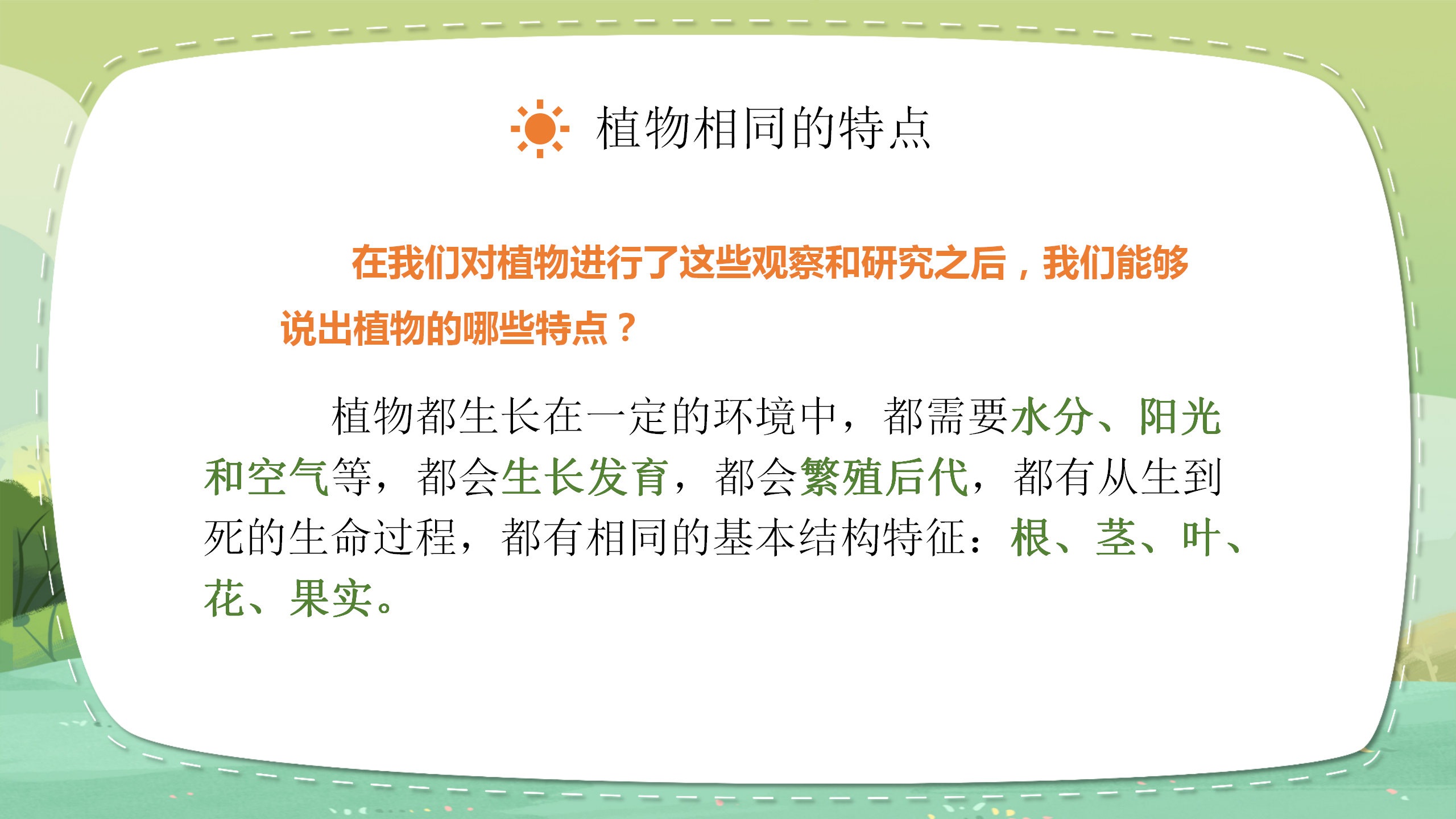 科学《植物有哪些相同点》ppt课件PPT课件下载