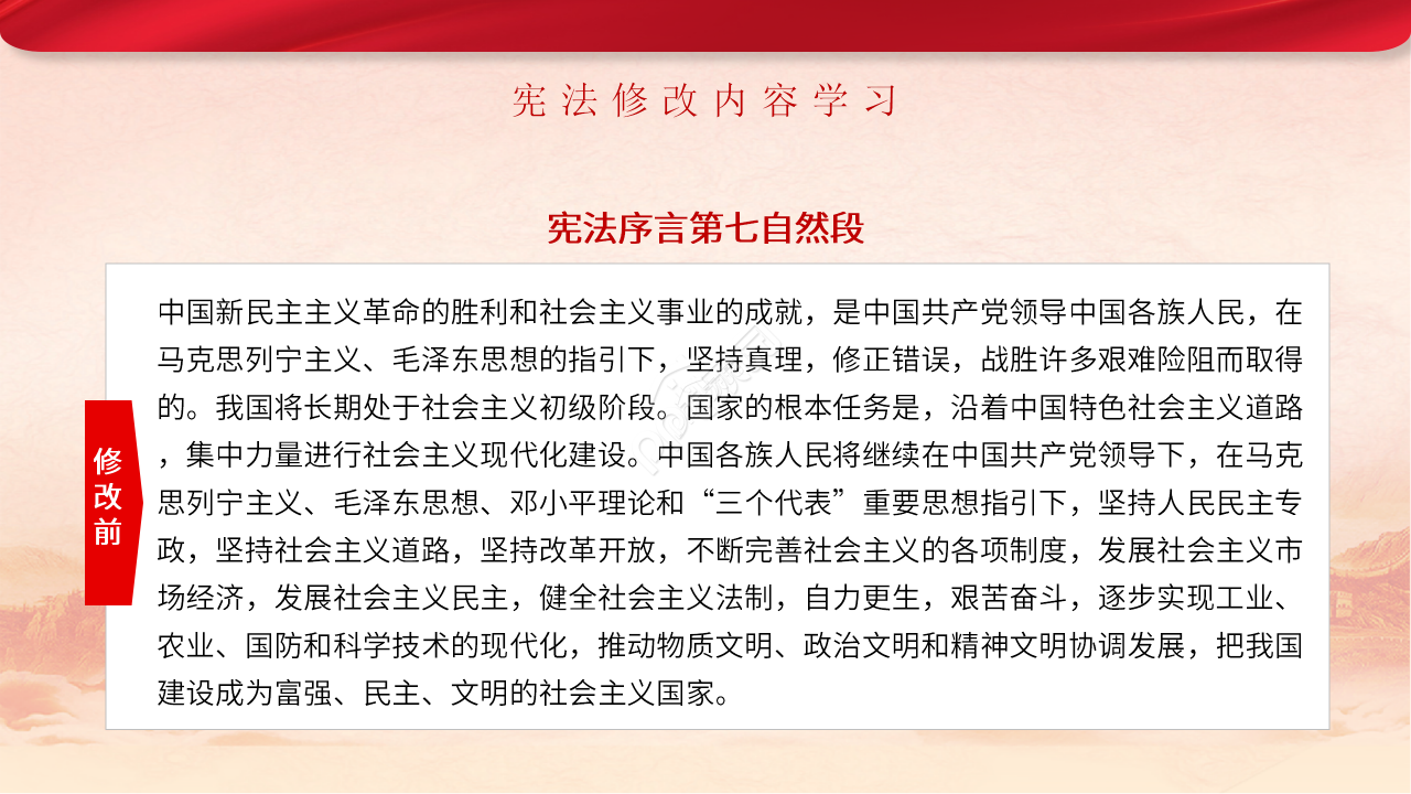 工厂单位党支部新宪法学习解读ppt模板