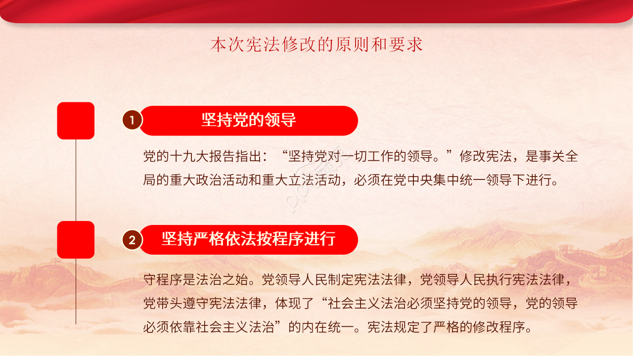 工厂单位党支部新宪法学习解读ppt模板