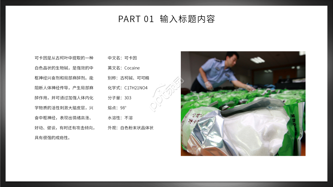 初中生禁毒知识主题班会ppt模板