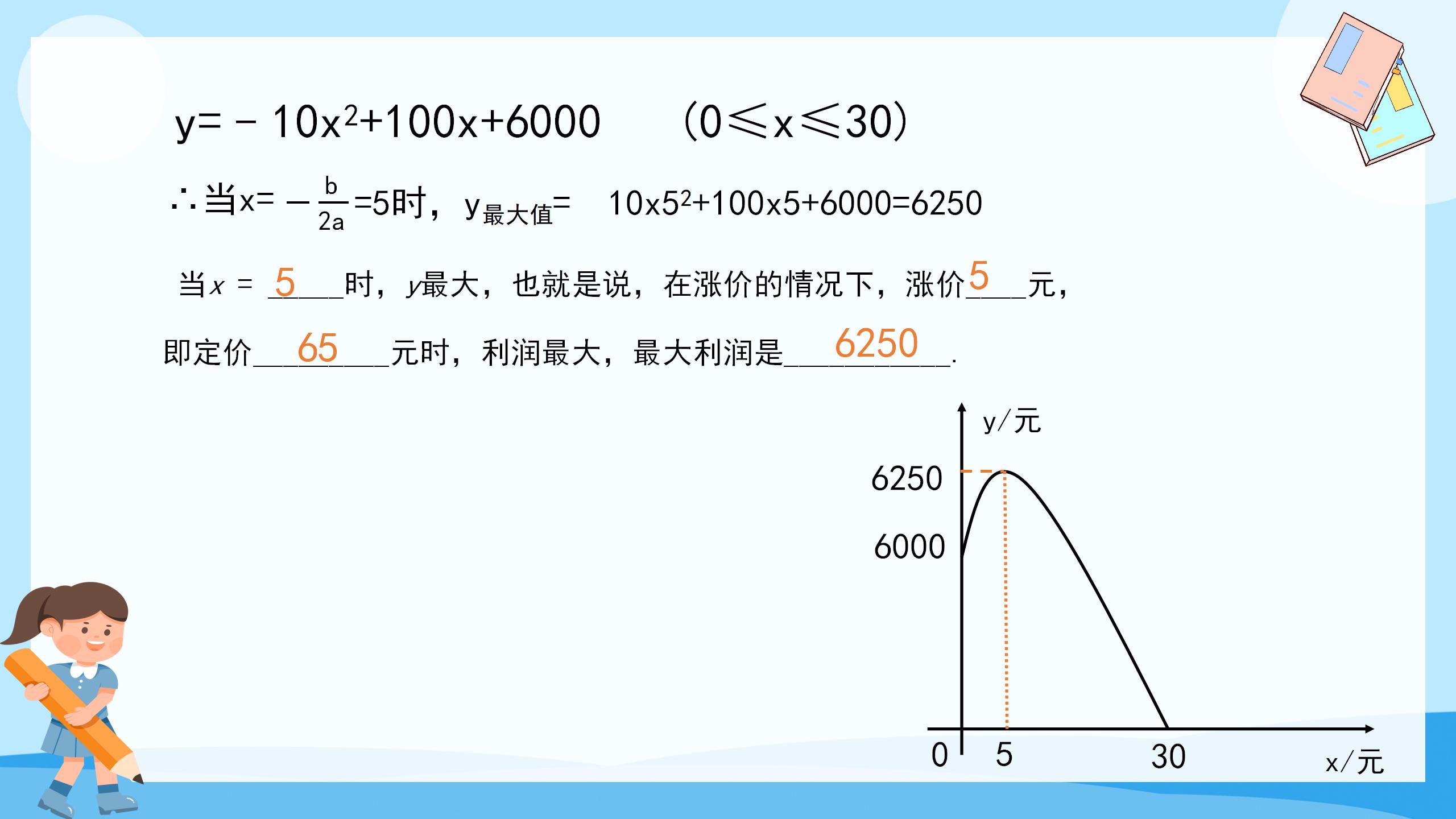 《何时获得最大利润》二次函数PPT课件5PPT课件下载