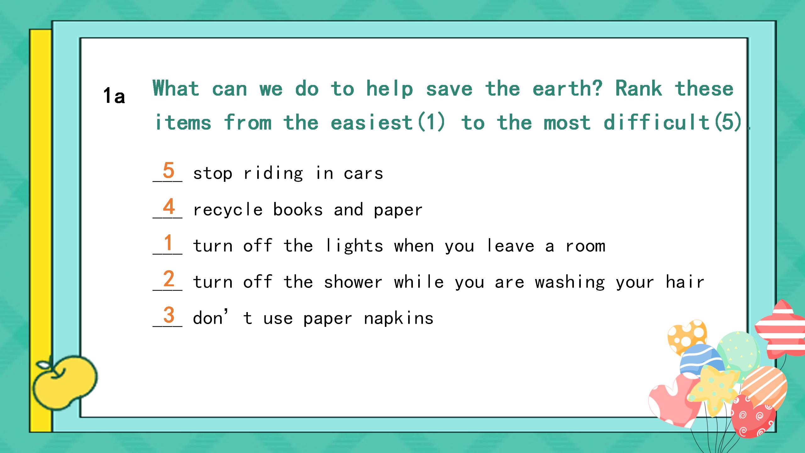 《We're trying to save the earth!》PPT课件10PPT课件下载