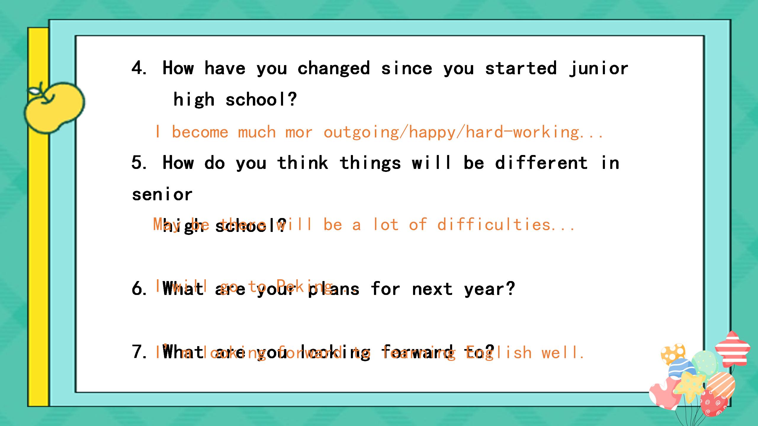 《I remember meeting all of you in Grade 7》PPT课件11PPT课件下载