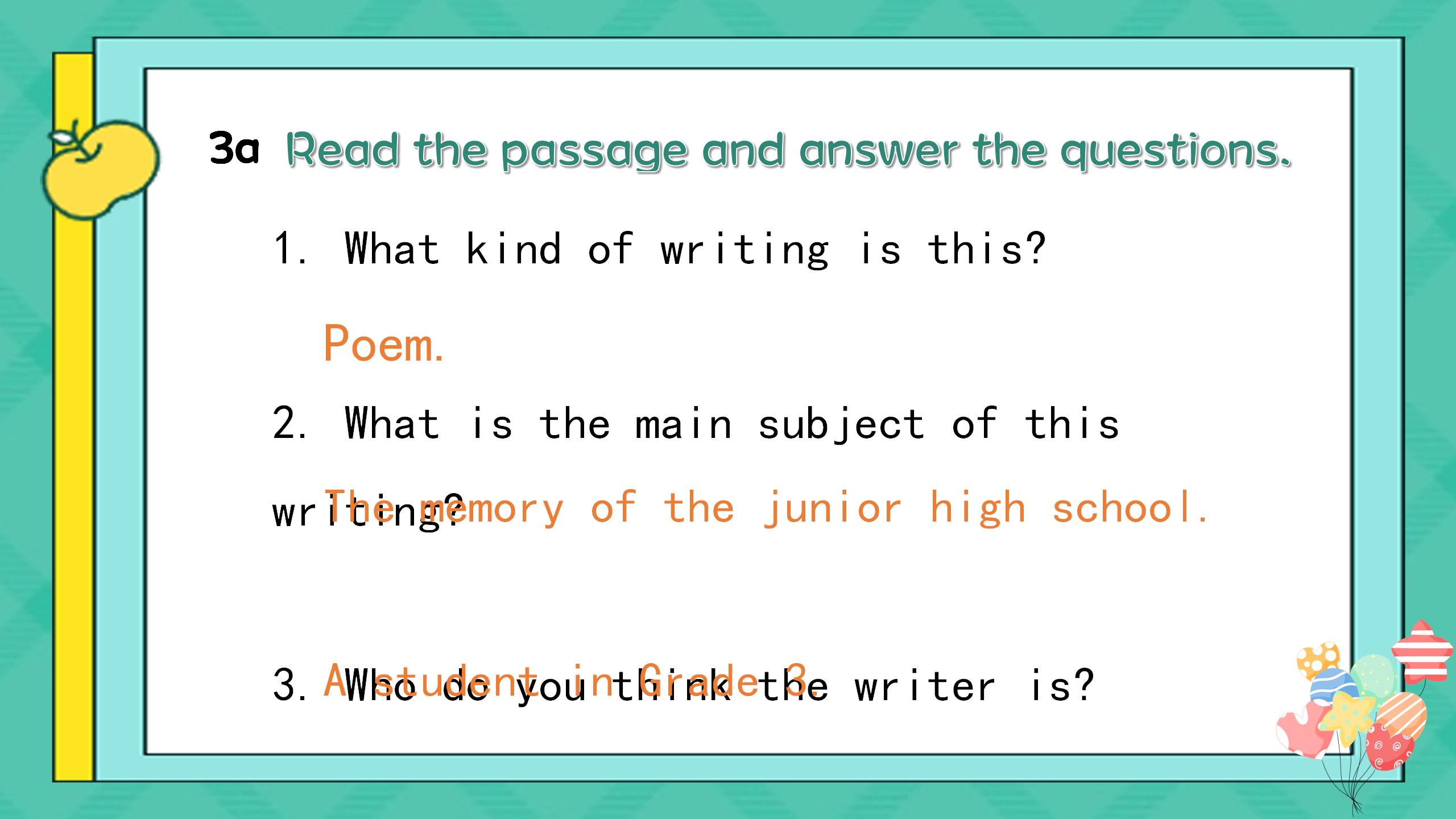 《I remember meeting all of you in Grade 7》PPT课件11PPT课件下载