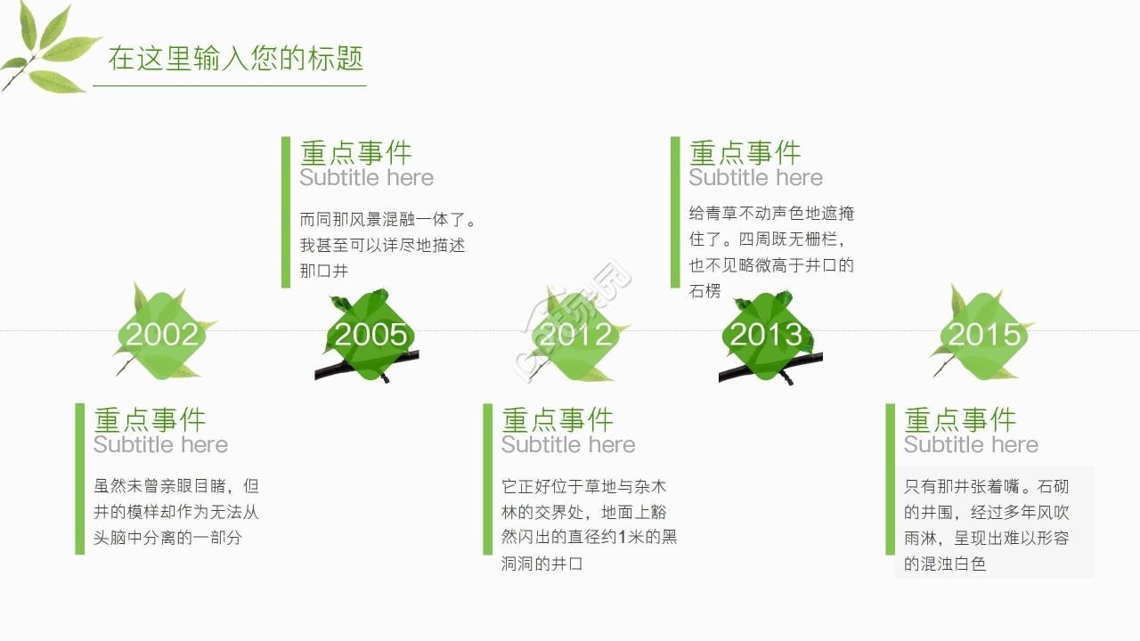 小清新夏日活动策划工作总结计划ppt模板