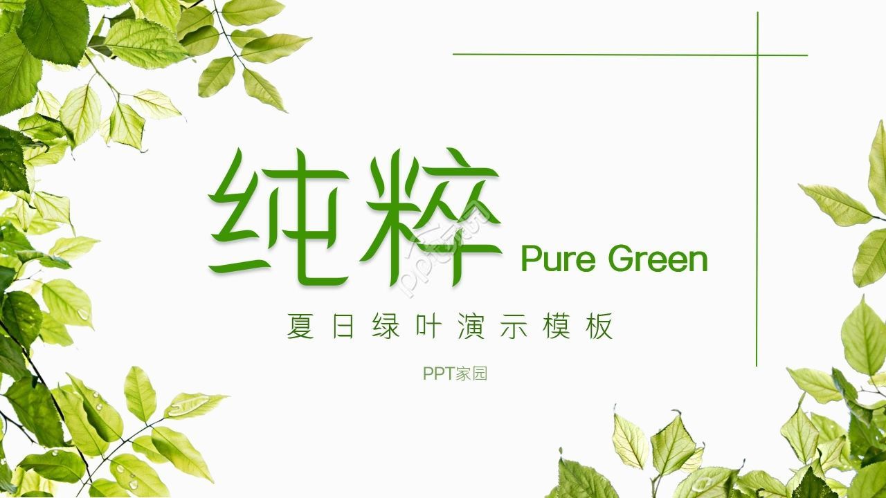 小清新夏日活动策划工作总结计划ppt模板