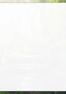 清新绿植PPT模板背景