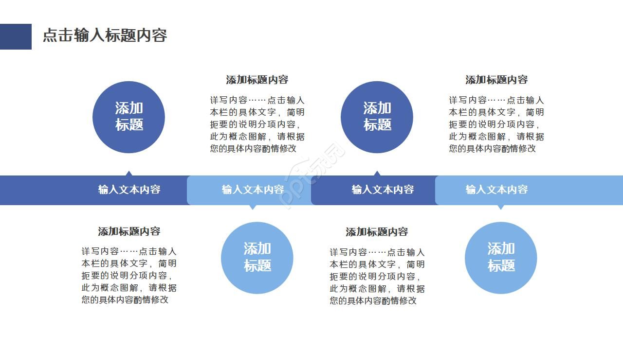 蓝色简约公司述职报告汇报ppt模板