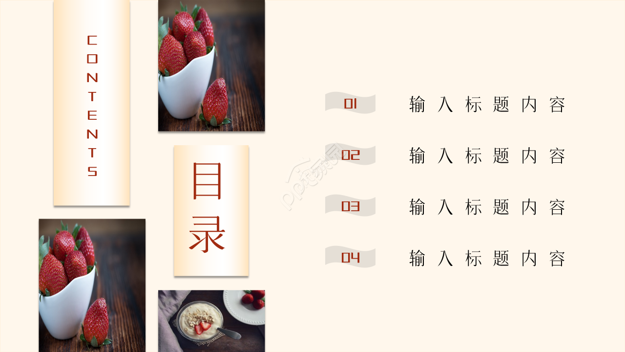 餐饮项目投资分析ppt模板