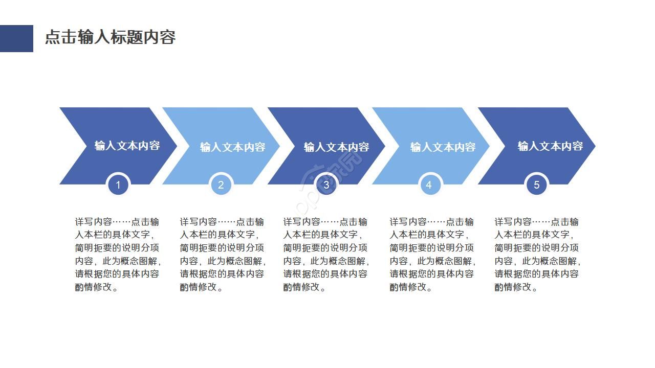 蓝色简约公司述职报告汇报ppt模板