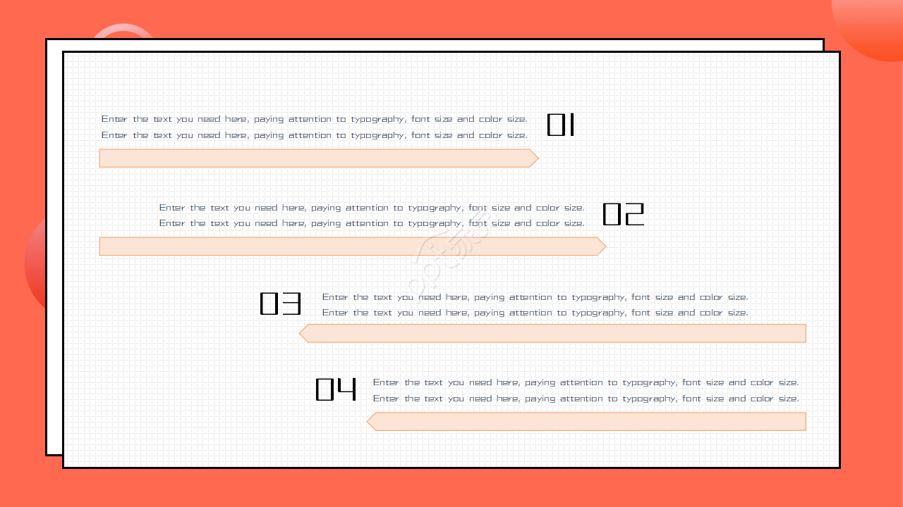 橙色卡通手绘教育教学通用PPT模板