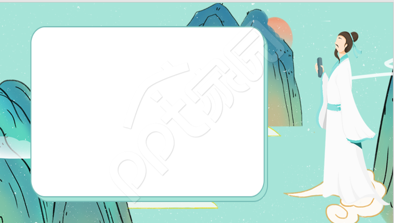 淡雅教育通用PPT模板背景