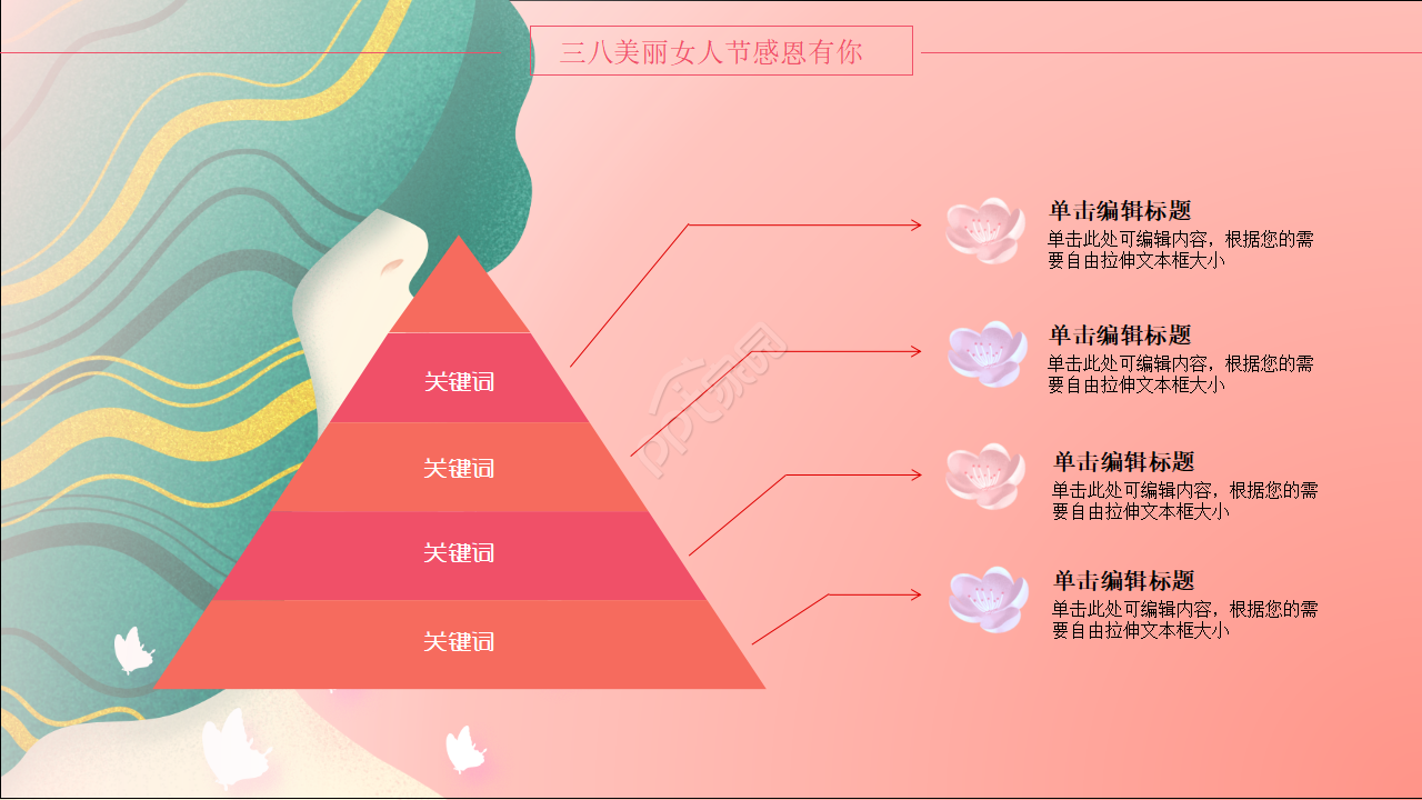 三八妇女节感恩有你PPT