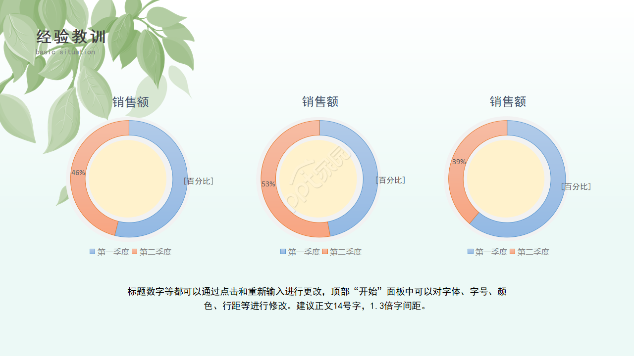 简约小清新通用PPT模板