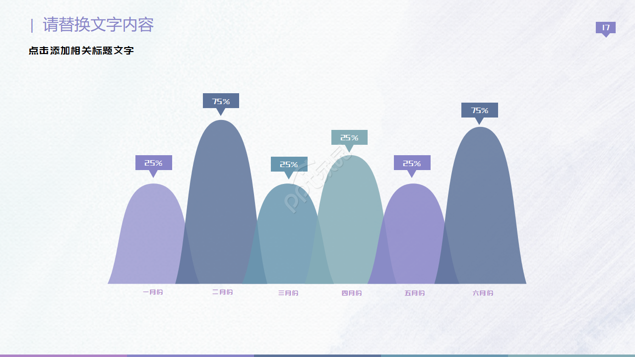 现代欧美风商务工作总结PPT模板