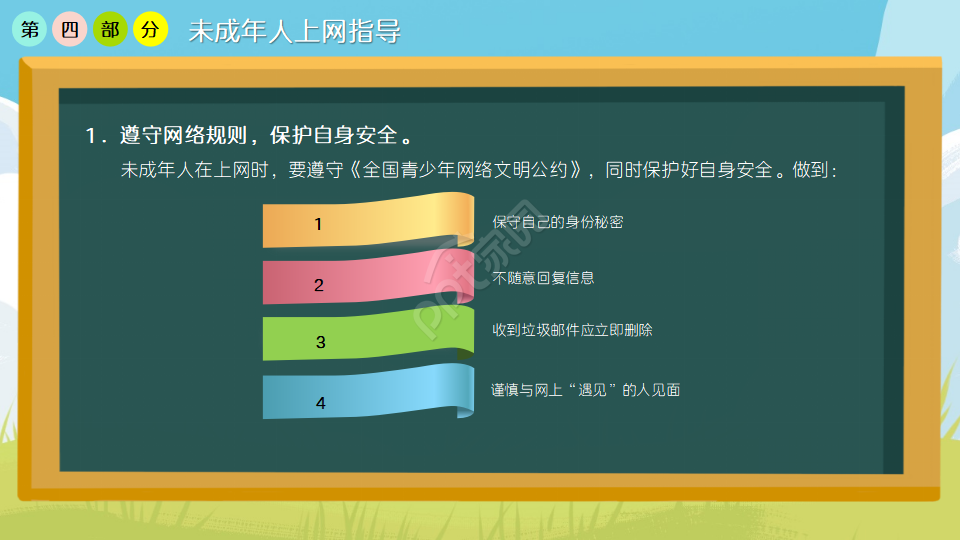 校园网络安全宣传ppt模板