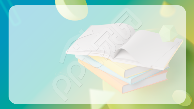 简约创意书本工作汇报PPT背景图片