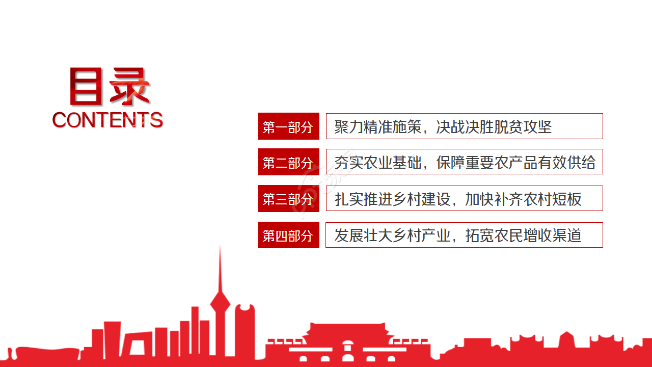 聚焦中央一号文件优先做好三农工作教育培训教学课件ppt模板