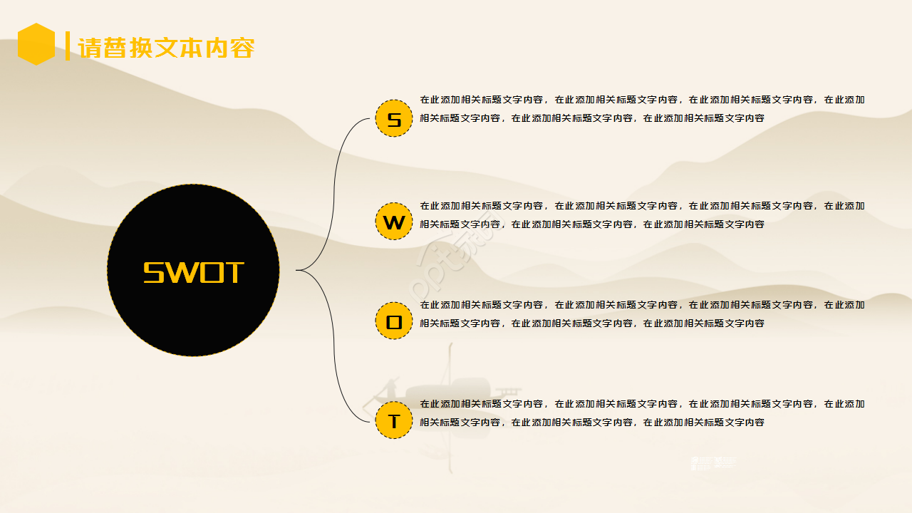 保险演讲范文唯美古韵山水画项目策划ppt模板