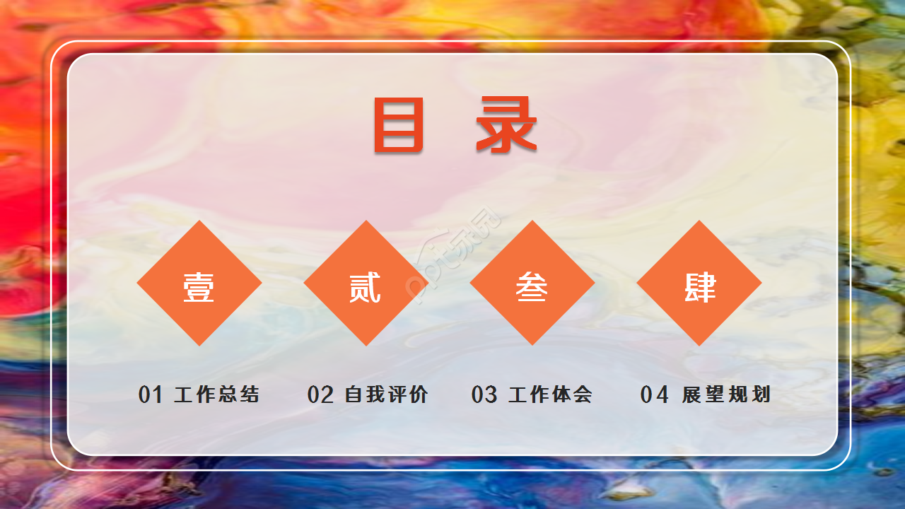 微粒体简约彩绘风格知识教育工作汇报年终总结ppt模板