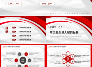 微软开题报告答辩红白相间工作总结工作汇报知识教育PPT模板下载推荐