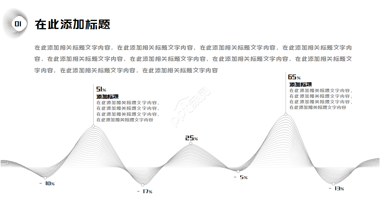 极简创意不规则形状线条工作汇报商业策划PPT模板