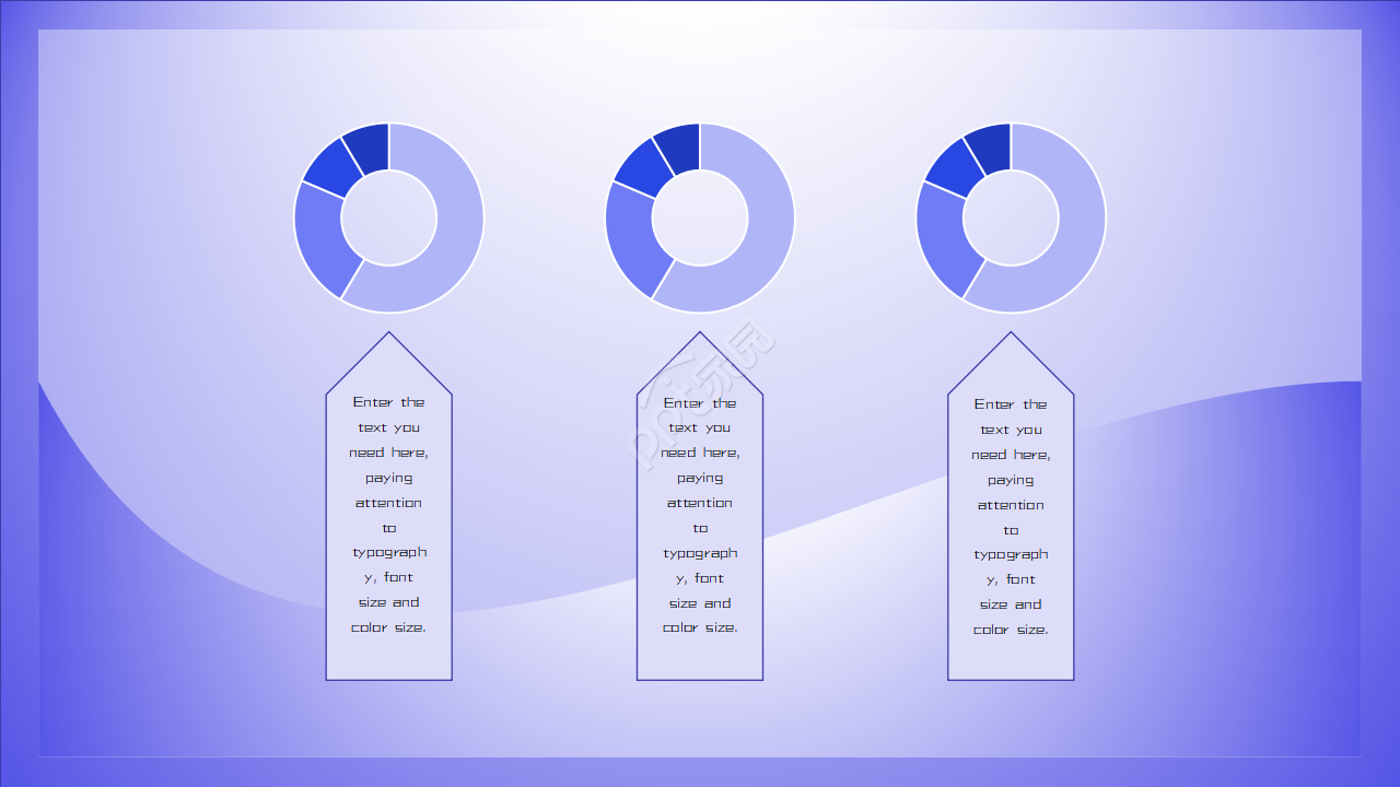 大气紫色渐变科技风PPT模板