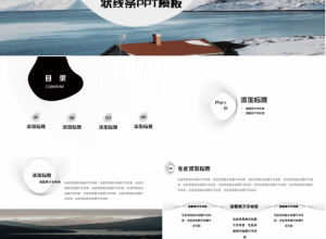 极简创意不规则形状线条工作汇报商业策划PPT模板下载推荐