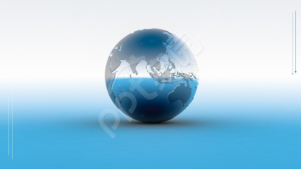 蓝色科技感PPT背景模板