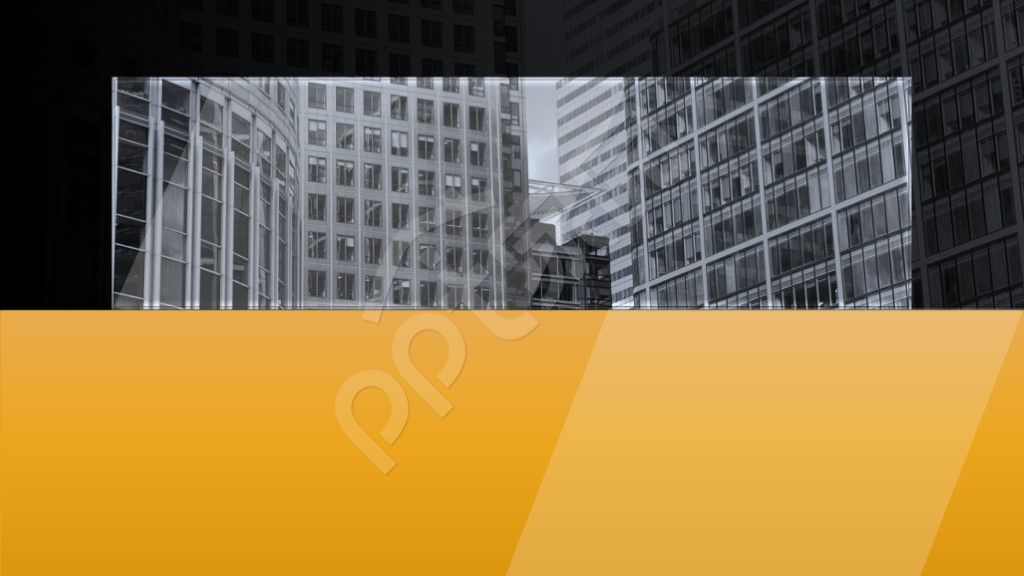 黄黑相间城市PPT背景图片