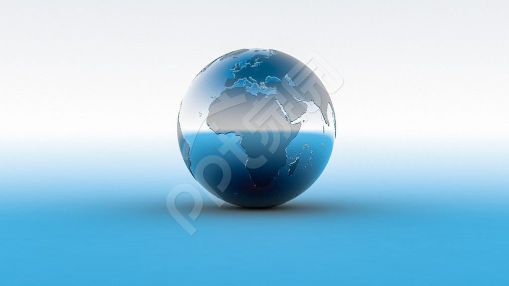 蓝色科技感PPT背景模板