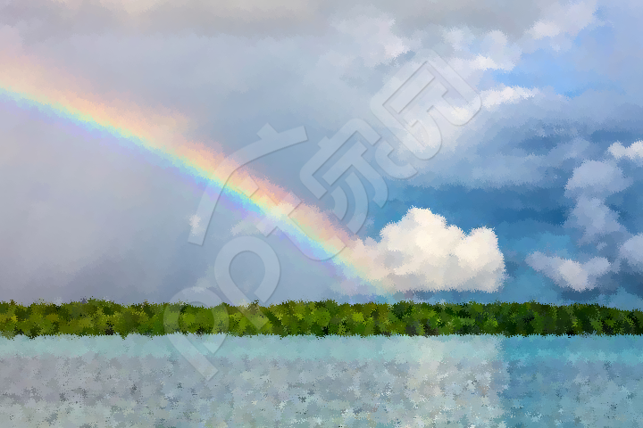 蓝色天空毕业答辩PPT背景图片