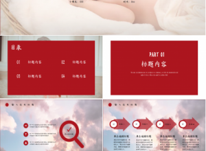 宝宝百日宴工作总结工作汇报通用ppt模板下载推荐