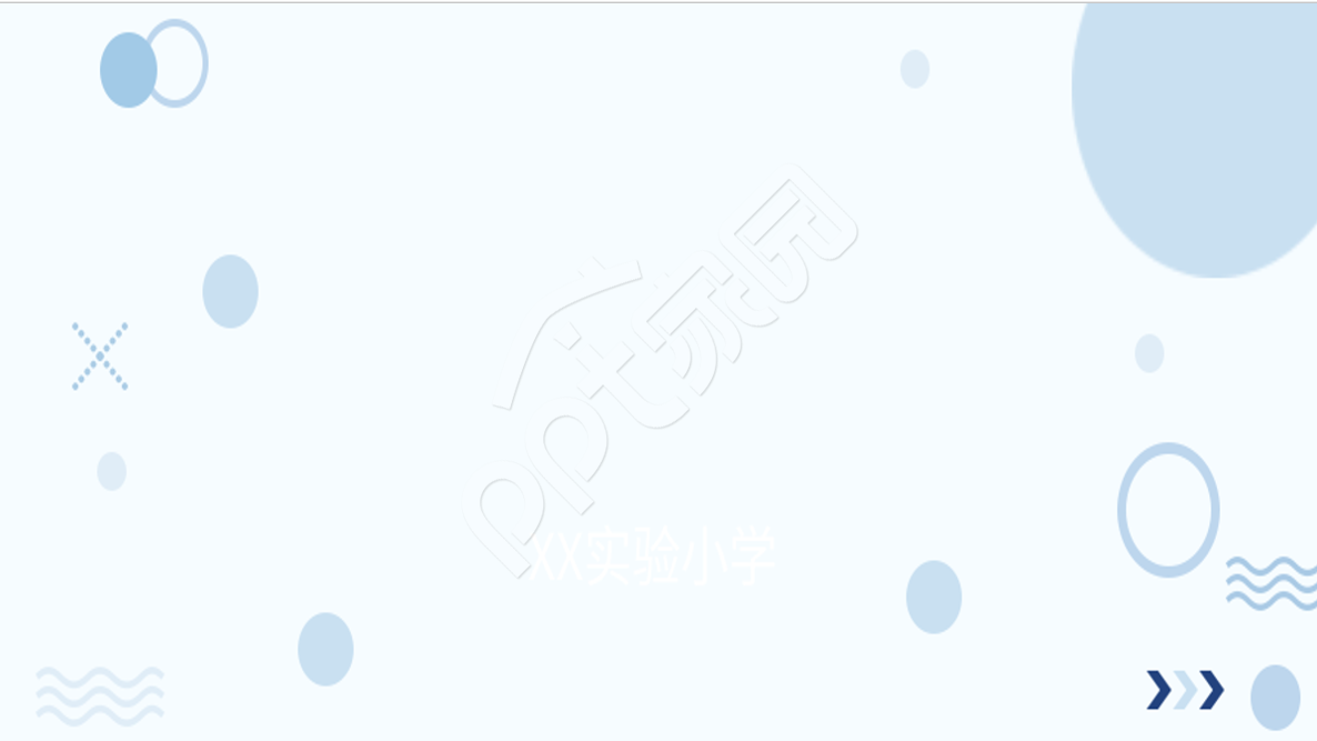 简约蓝色泡泡工作汇报PPT背景图片
